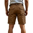thumbnail image 7 of Mens Cargo Shorts Stretch Work Shorts Comfy Relaxed Fit Lounge Hiking Chino Short with Multi Pockets, S, 7 of 7
