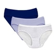 thumbnail image 1 of Pantaleta Fruit Of The Loom para Mujer, de Algodón TIpo HIpster 3 Piezas Multicolor Talla ECH, 1 of 4