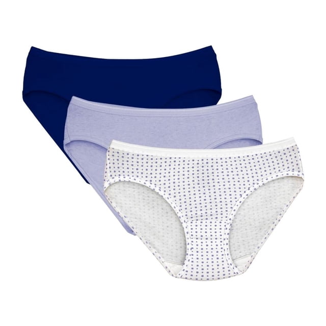 Pantaleta Fruit Of The Loom para Mujer, de Algodón TIpo HIpster 3 Piezas Multicolor Talla ECH