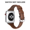 thumbnail image 2 of Correas de cuero compatibles con Apple Watch 38 mm-40 mm / 42 mm-44 mm, correa de cuero de grano superior pulsera delgada y delgada para iWatch Series 5/4/3/2/1 Adepaton 2033273-5, 2 of 9