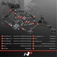 thumbnail image 2 of A-Premium 14Pcs Front Suspension Kit, Upper Lower Control Arm Sway Bar Link Kit Tie Rod End Idler Arm Pitman Arm Compatible with Ford F-150, F-150 Heritage, F-250, Expedition & Lincoln Navigator, 2 of 9