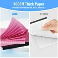 thumbnail image 3 of UniVerse 3pcs Legal Pads 8. x11,Notepads 8.5x11 Inch, Pink Note Pads Clear Print Writing Pads of Paper, Memo Pads , Perforate Legal Notepads Paper , Wide Ruled Lined with Sturdy Back,30 Sheets/Pack, 3 of 14