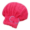 thumbnail image 1 of Shower Cap Coral Fleece Dry Hair Cap Quick-drying Absorbent Headscarf, 1 of 2