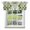 Green, variant on Kitchen Cafe Valance Curtain for Small Windows,Abstract Red Gray Geometric Art Rod Pocket Short Valances,54x18in