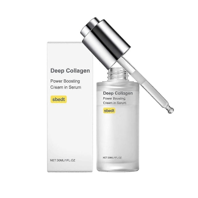 Deep Collagen Anti-Wrinkle Cream In Serum | Real Collagen, Skin Volumizing, Glass Skin, Elasticity for Aged Skin, Serum for Face, 30ml
