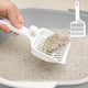thumbnail image 5 of Pala para arena de gatos de acero inoxidable resistente con bandeja de tamizado profunda para una rápida eliminación de grumos, herramienta duradera para la limpieza de desechos de mascotas, 5 of 7