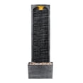 thumbnail image 1 of Teamson Home Cascade Texturée Extérieure 38.5” Décoration de Jardin Gris, 1 of 5