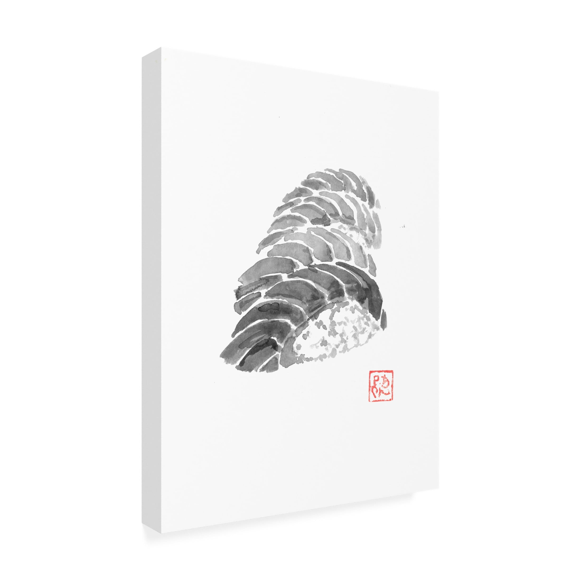 Canvas Wall Art - Pechane '4 Sushi' Wall Art for Living Room, Bedroom, or Office Décor by Trademark Fine Art - 35 x 47 Inches