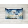 thumbnail image 2 of Carolines Treasures DAC7494PW1216 16 x 12 in. Blue Heron Under the Moonlight Throw Pillow, 2 of 4
