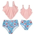 thumbnail image 5 of Jurebecia Women Two Pieces Bikini Set Kids Children Bathing Suit Mother and Daughter Swimwear Family Matching Beachwear Set, 5 of 8