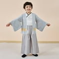 thumbnail image 2 of TAIAOJING Toddler 1 Set Kimono Traditional Clothing Traditional Kimono Boys Outfits Sets Fabric Black Soft 7-8Y, 2 of 5