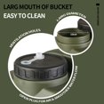 thumbnail image 5 of Yucurem 5 Gallon Water Containers with Spigot, Multifunction Water Storage Jug with Hand Sanitizer Bottle for Camping Outdoor Hiking, Emergency Stroage (Green), 5 of 9