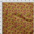 thumbnail image 3 of oneOone Organic Cotton Poplin Twill Fabric Laceleaf Leaves Sashiko Printed Craft Fabric BTY 42 Inch Wide, 3 of 4