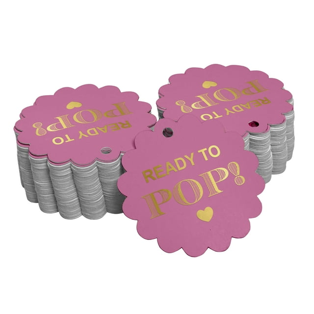 Inkdotpot Gold Foil Paper Hang Tags Ready To Pop Baby Shower Favor Tags 100 Piece