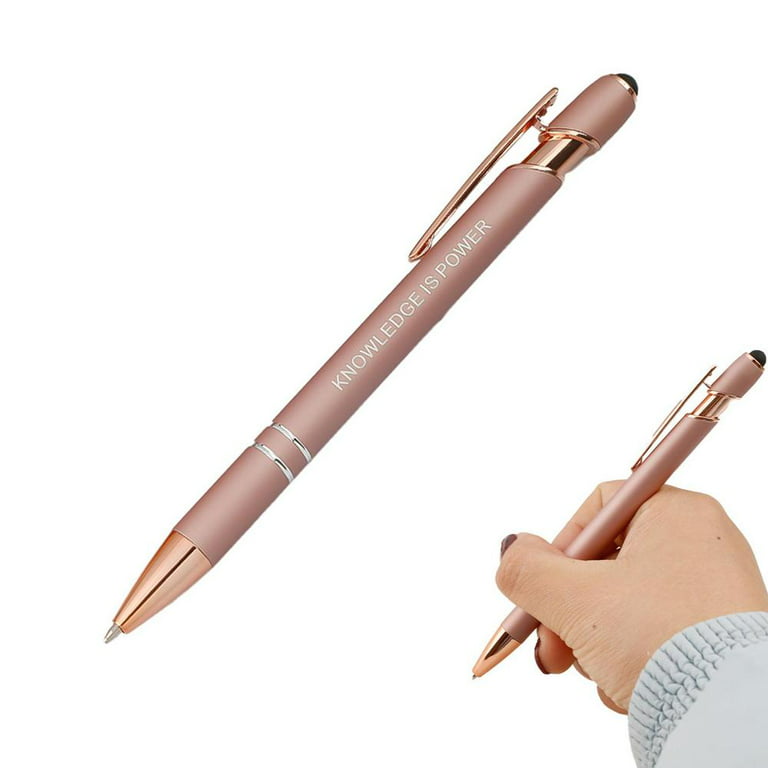 Tohuu Retractable Ballpoint Pens Rose Gold Retractable Ballpoint