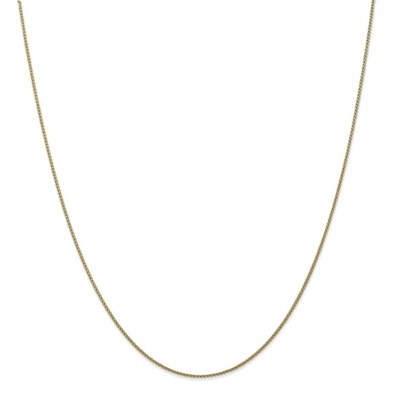 10k Yellow Gold 1mm Sparkle-Cut Wheat Chain Necklace - 1.8 Grams - 16 Inch