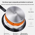 thumbnail image 5 of Eco-Friendly 8-Inch Aluminum Alloy Frying Pan with Non-Stick Surface - Induction Cooktop Compatible, Even Heat Distribution, Ideal for Home Use, Perfect for Making Pancakes and Crepes, New Gold Model, 5 of 5