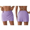 thumbnail image 3 of Skirt for Women High Waisted Skirt Ruched Wrap Short Skirt XL, 3 of 7