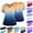 #01 Dark Blue, variant on Gradient Color Scrub Tops Women V Neck Short Sleeve Stretch Nurse Uniform with 2 Pockets Functional Workwear, #01 Dark Blue, 5XL