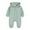Green, variant on IROINNID Baby Bodysuit Long Sleeve Winter Hoodies Baby Girls Boys Clothes Romper Hoody Bear Ears Jumpsuit Pullover Zipper Overalls,Green