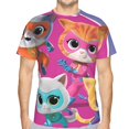 thumbnail image 6 of Super Kitties Men'S Short-Sleeve T-Shirt Summer Casual Tee Top Breathable Crewneck T-Shirt X-Large, 6 of 7