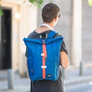 ZIPIT Puffer Backpack, High School and College Bag, Padded Laptop Compartment, Tear Resistant (Blue)