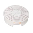 thumbnail image 1 of Bearachild giratorio para tartas, soporte giratorio estable de plástico blanco para hacer tartas con escala transparente y botón de interruptor, Utensilios de cocina Bearachild HA014245-00, 1 of 1