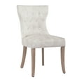 thumbnail image 1 of Foredo Velvet Dining Chairs, Modern Upholstered Wingback Dining Chair, Side Chairs with Button Tufting for Dining Room Living Room, Beige, 1 of 8