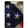 thumbnail image 2 of FMSHPON American Flag Clipboard Hardboard Wood Nursing Clip Board and Pull for Standard A4 Letter 13x9 inches, 2 of 8