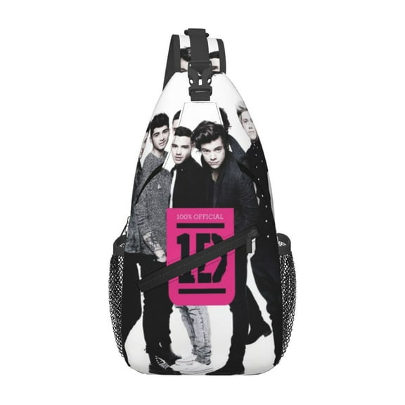 One Direction Casual Sling Bag for Women Men Travel Crossbody Sling Backpack Small Chest Shoulder Bag Gym Sports Hiking Daypack 7.5 x 3.5 x 15.3 inch