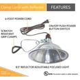 thumbnail image 3 of Lámpara Clamp Light Woods con reflector de aluminio 150W, 3 of 7