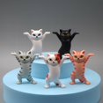 thumbnail image 4 of piezas de soporte de papelería para gatos, soporte para bolígrafos bailarines, soporte para bolígrafos con forma de gato bailarín, 4 of 5