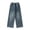 Grey, variant on GiLiling Girls Y2k Aesthetic Baggy Jeans High Waist Wide Leg Cargo Denim Pants Elastic Waist Vintage Casual (Black, 13-14 Years) (Black, 14-15 Years)