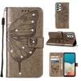 thumbnail image 5 of Allytech For Samsung Galaxy A53 5G Flip Wallet Case,Stylish Diamond Embossed Butterfly PU Leather Shockproof Soft TPU Holder Cover with Hand Strap.For Samsung Galaxy A53 5G,Gray, 5 of 6