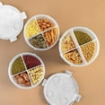 thumbnail image 5 of Lata sellada Recipiente De Almacenamiento De Alimentos Multiusos Con Compartimento Para Utensilios De Cocina Blanco 1800ml Blanco 1800ml Fanmusic Lata sellada, 5 of 5