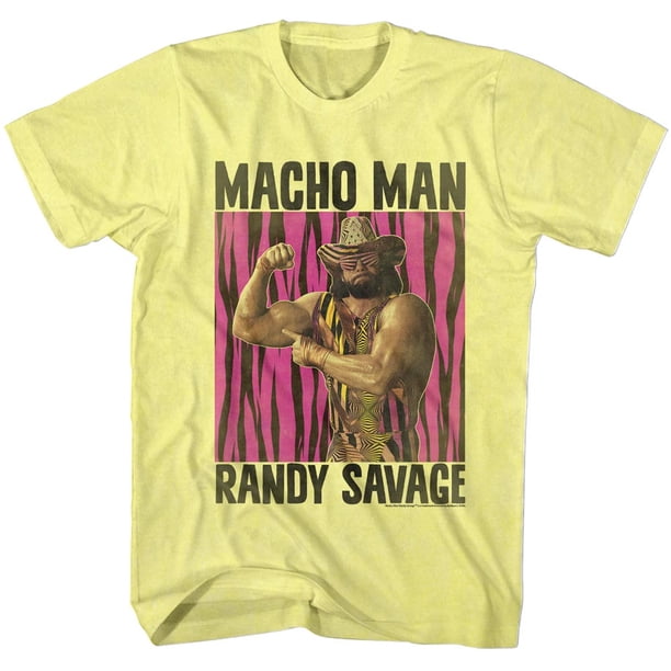 2Bhip Macho Man 1980's WWF Heavyweight Wrestler Muscle Adult TShirt