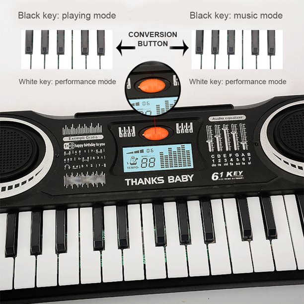 Grabación de piano eléctrico de 61 teclas Grabación de órgano electrónico para la escuela de aula Tmvgtek libre de BPA