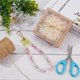 thumbnail image 4 of 1 rollo de hilo de algodón encerado para macramé, cuerda artesanal Burlywood de 1 mm, 90 m (100 yardas) para hacer joyas, 4 of 5