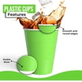 thumbnail image 3 of Amscan Kiwi Green 18oz Plastic Party Cups – 50 Count, 3 of 4