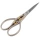 thumbnail image 1 of 1 tijera de sastre de acero inoxidable, accesorio de costura para el hogar (plateado con patrón dorado)., 1 of 14