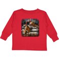 thumbnail image 3 of Inktastic Bull Riding Boys or Girls Long Sleeve Toddler T-Shirt, 3 of 5