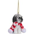 thumbnail image 4 of Shih Tzu Dog Wearing Candy Cane Scarf Christmas Tree Ornaments, 4 of 6
