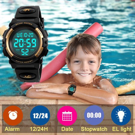 SKMEI Digital Sport Watch For Men, Outdoor Waterproof Stopwatch Alarm Clock  Wrist Watch, Ideal choice for Gifts