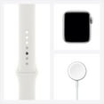 thumbnail image 4 of Apple Watch Series 6 GPS + Cellular, 40mm Silver Aluminum Case with White Sport Band - Regular, 4 of 8