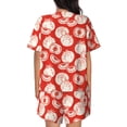 thumbnail image 3 of Bixox Women's Tomatoes Printed Pajama Set 2 Piece Lounge Set Top and Shorts Soft Pajamas, Shorts with Pockets, 3 of 7