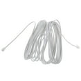 thumbnail image 4 of Téléphone Modulaire 9M 30 Pieds RJ11 6P2C Câbles de Téléphone Fil Blanc, 4 of 4