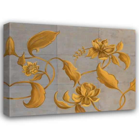 Jennifer Mathews 18x15 Gallery Wrapped Canvas Wall Art Titled - Topaz I