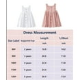thumbnail image 7 of Toddler Girl Cotton Linen Dress Sleeveless Button Summer Beach Sundress, 7 of 7
