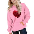 thumbnail image 3 of TaTaai Womens Graphic Hoodies Streetwear Hoodie Coquette Bow Graphic Aesthetic Preppy Long Sleeve Pocket Pullover Gift, 3 of 5