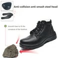 thumbnail image 3 of Safety Trainers Men Steel Toe Cap Trainers Women Lightweight Safety Shoes Puncture Proof Comfortable Industrial Work Shoes 5-9.5, 3 of 7